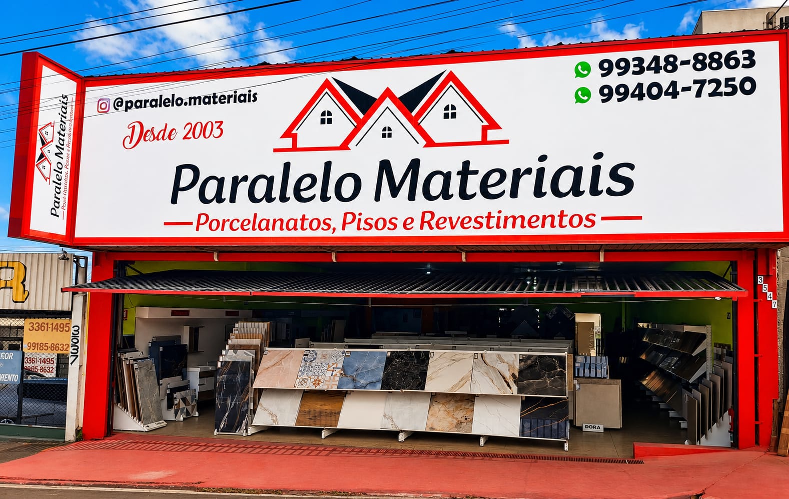 Fachada da Paralelo Materiais